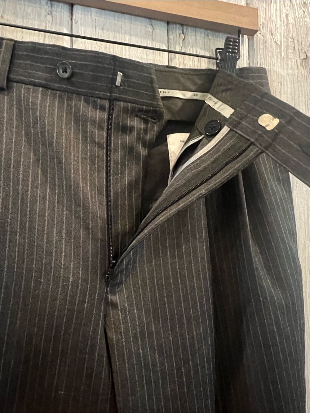 j.ferrar Black Pinstripe 40L Two-Piece Suit - Picture 5 of 10